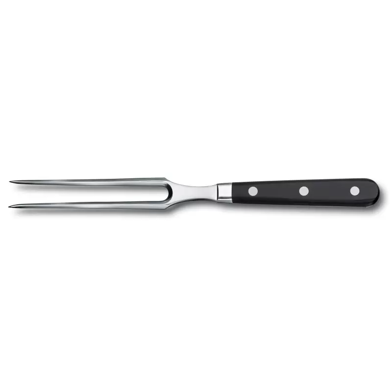 Victorinox Grand Maitre Black Carving Knife, Forged, 6" Carving Knife Fork Black