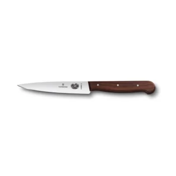 Victorinox Wood Kitchen Utility Knife, 4¾" pointed tip, straight edge, wood handle