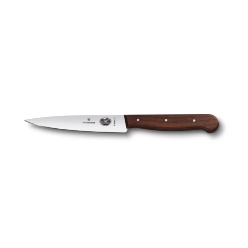 Victorinox Wood Kitchen Utility Knife, 4¾" pointed tip, straight edge, wood handle