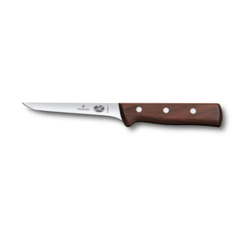 Victorinox Wood Boning Knife, 6" straight, narrow, stiff blade, wood handle