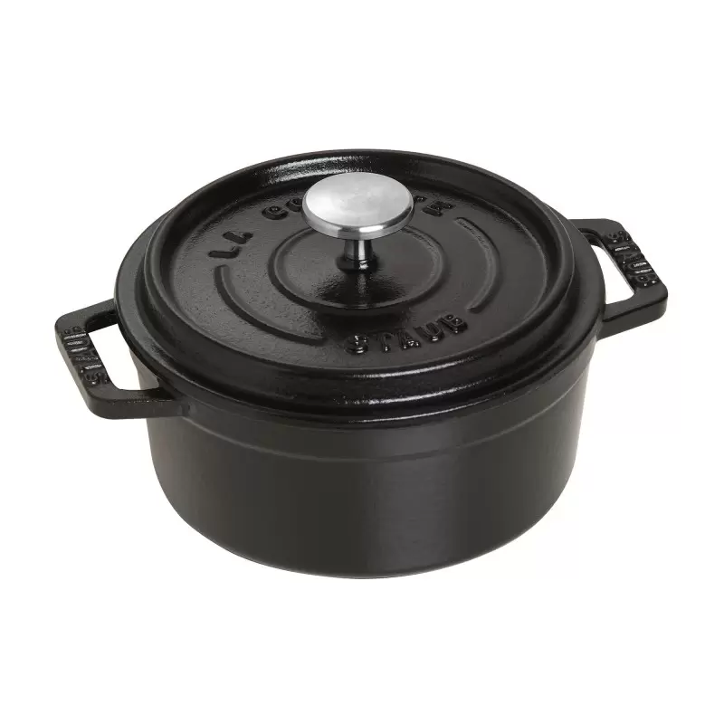 Staub 0.5-qt Round Dutch Oven - Black