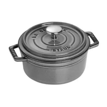 Staub 0.5-qt Round Dutch Oven - Graphite Grey