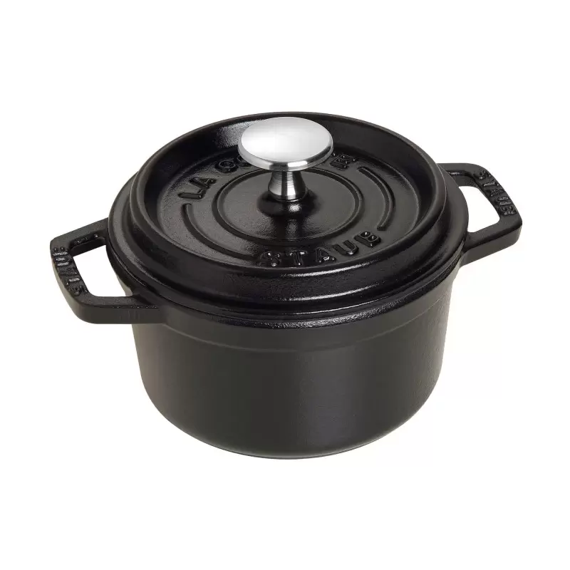 Staub 0.75-qt Round Dutch Oven - Black