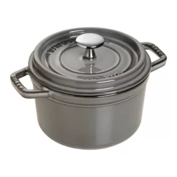 Staub 0.75-qt Round Dutch Oven - Graphite Grey