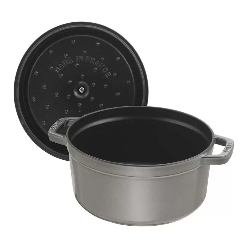 Staub 0.75-qt Round Dutch Oven - Graphite Grey