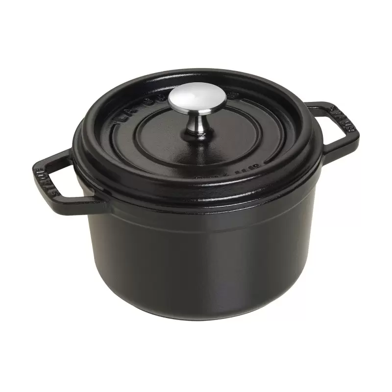 Staub 1.25-qt Round Dutch Oven - Black