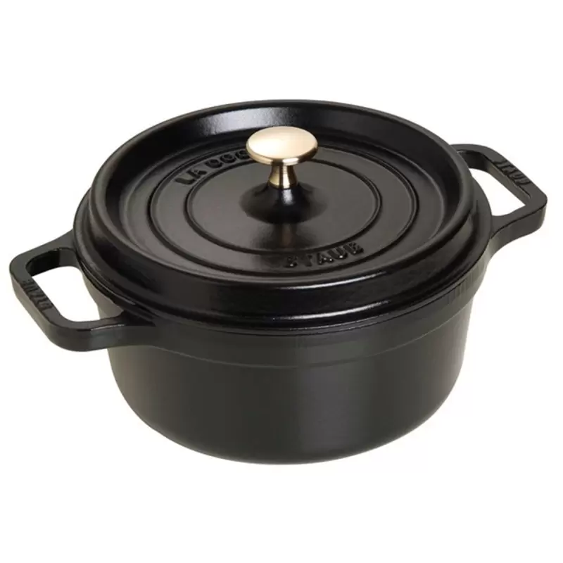 Staub 2.75-qt Round Dutch Oven - Black