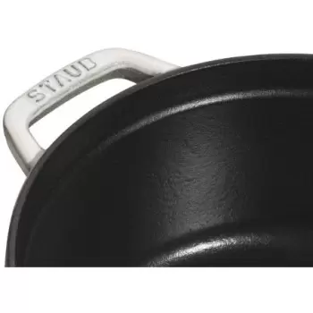 Staub 2.75-qt Round Dutch Oven - White Truffle