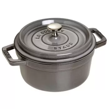 Staub 2.75-qt Round Dutch Oven - Graphite Grey