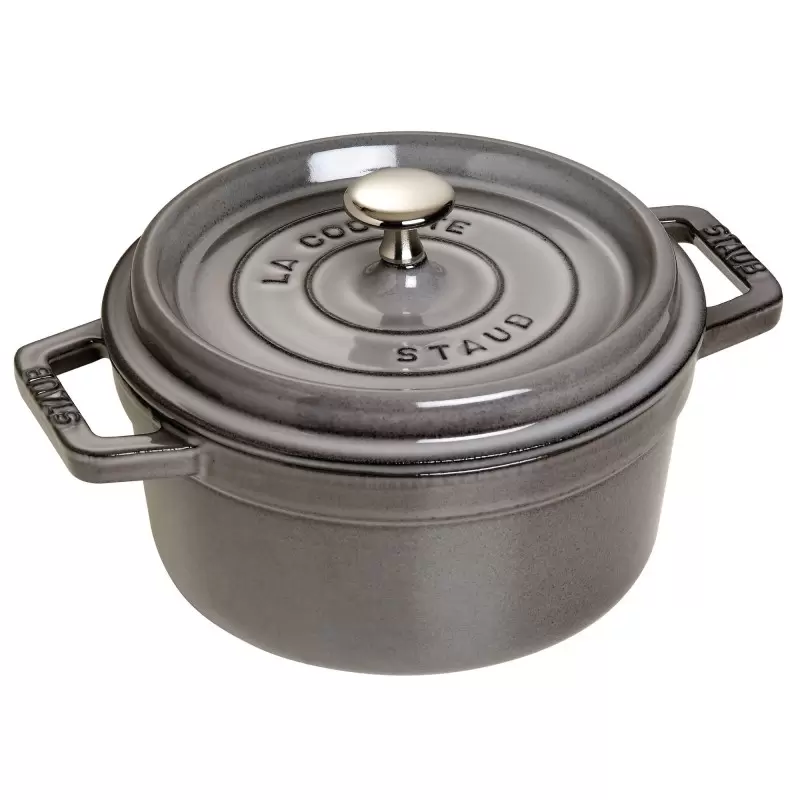 Staub 2.75-qt Round Dutch Oven - Graphite Grey