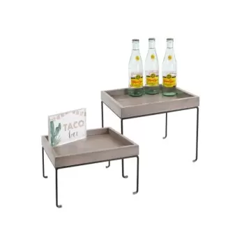 Cal-Mil Aspen Wood Display Riser Display With Removable Metal Base 10" x 12" x 10 1/2"