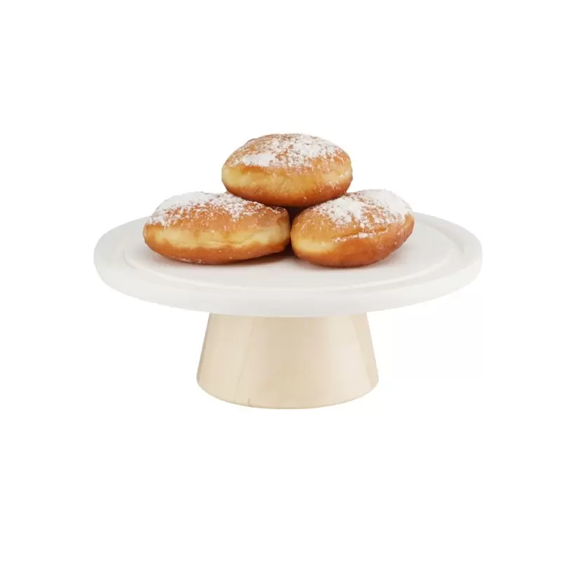 Cal-Mil Blonde Maple Wood Cake Stand - 9" x 3 1/2"