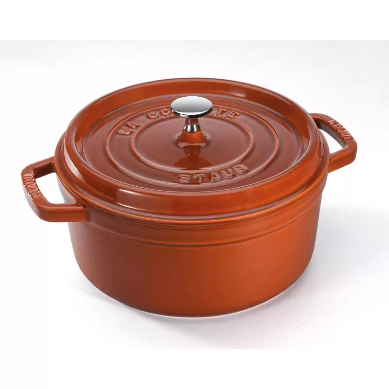 Staub 2.75-qt Round Dutch Oven - Burnt Orange