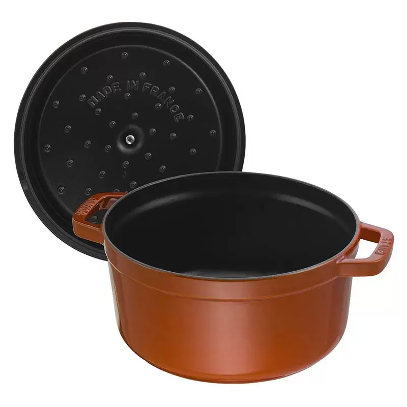 Staub 2.75-qt Round Dutch Oven - Burnt Orange