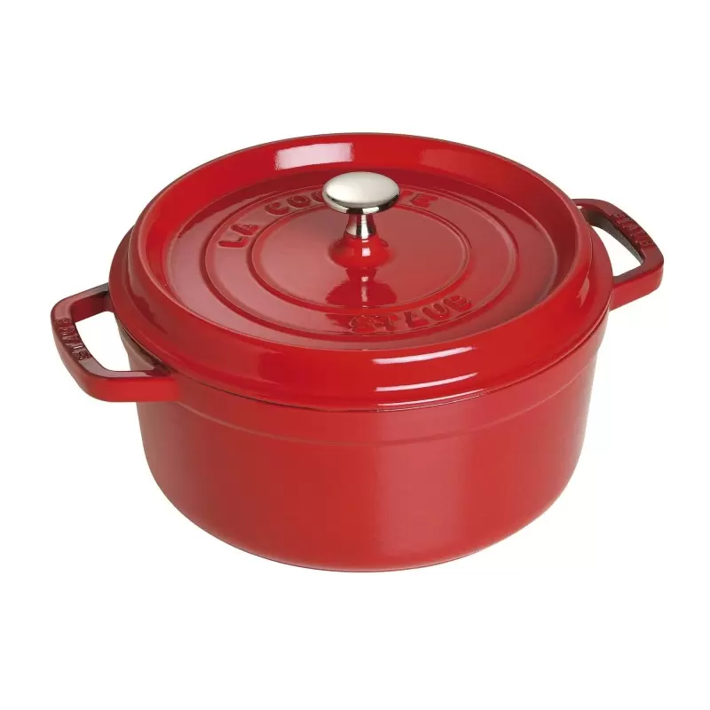 Staub 4-qt Round Dutch Oven - Cherry