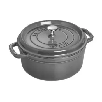 Staub 4-qt Round Dutch Oven - Graphite Grey