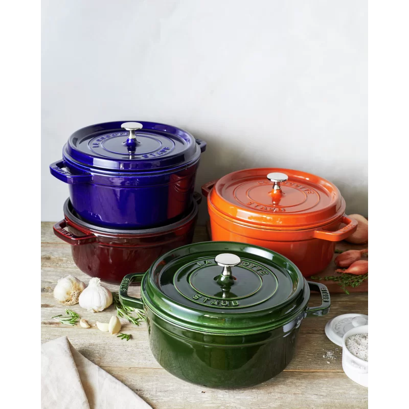 Staub 4-qt Round Dutch Oven - Basil