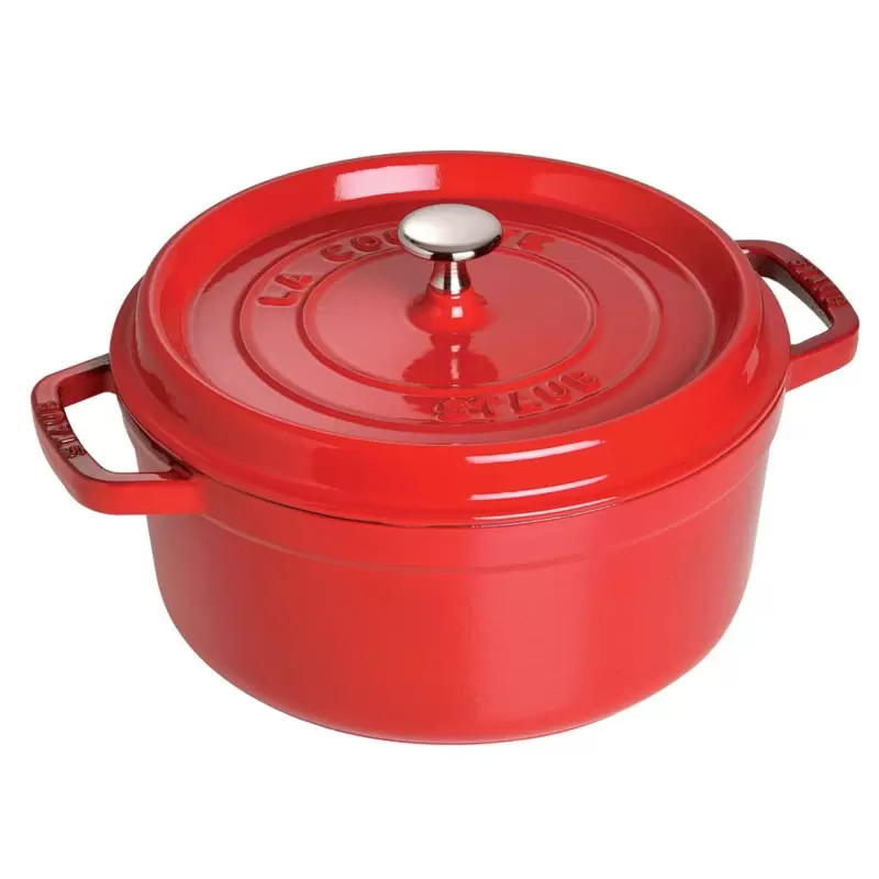 Staub 5.5-qt Round Dutch Oven - Cherry