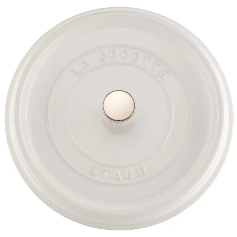 Staub 5.5-qt Round Dutch Oven - White