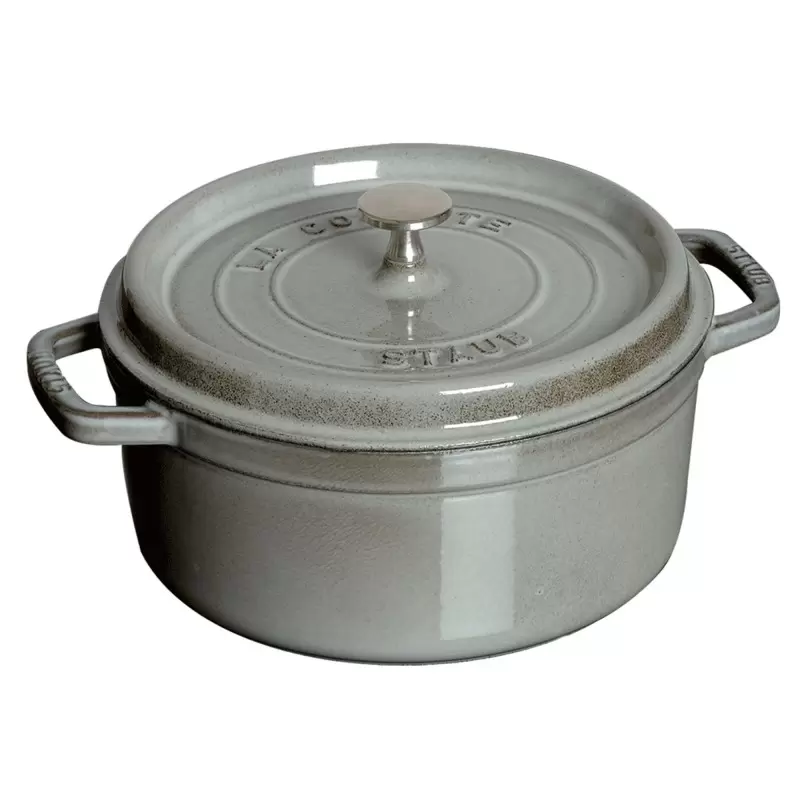 Staub 5.5-qt Round Dutch Oven - Graphite Grey