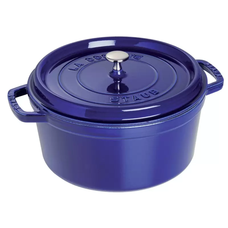 Staub 5.5-qt Round Dutch Oven - Dark Blue