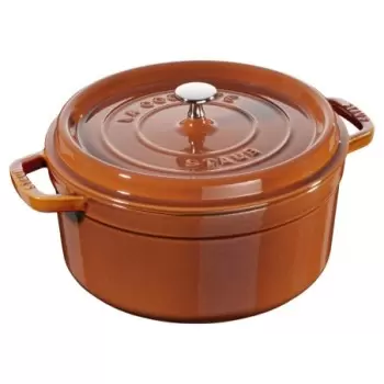 Staub 5.5-qt Round Dutch Oven - Burnt Orange