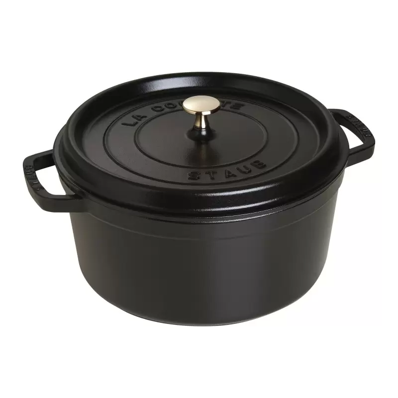 Staub 7-qt Round Dutch Oven - Black