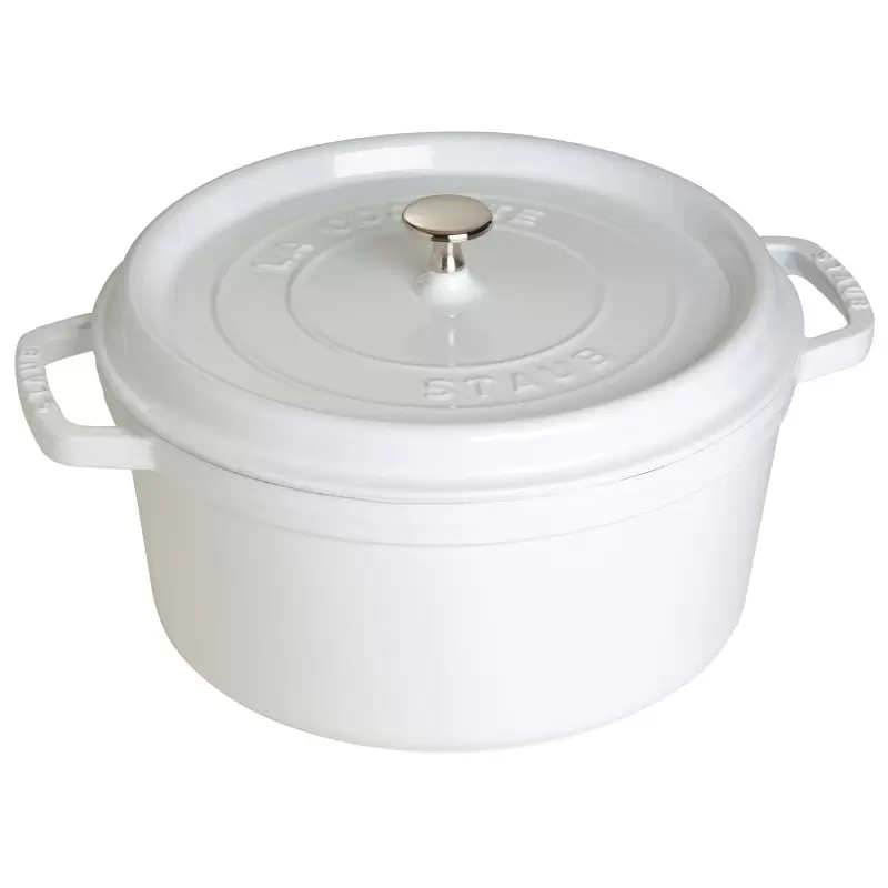 Staub 7-qt Round Dutch Oven - White