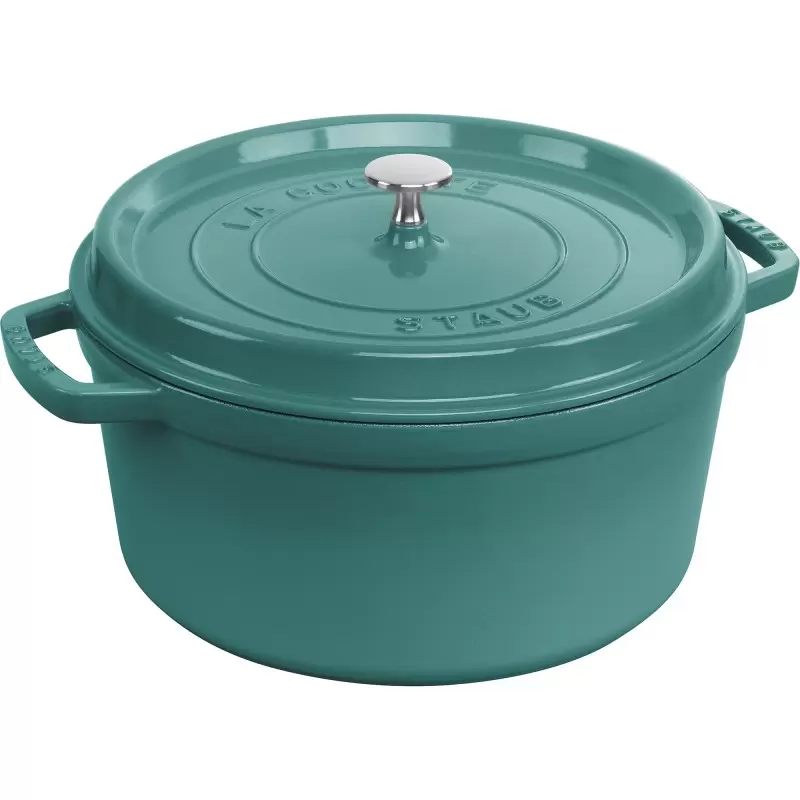 Staub 7-qt Round Dutch Oven - Turquoise NEW