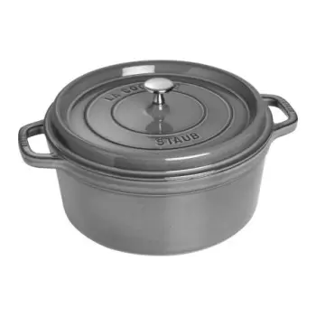 Staub 7-qt Round Dutch Oven - Graphite Grey