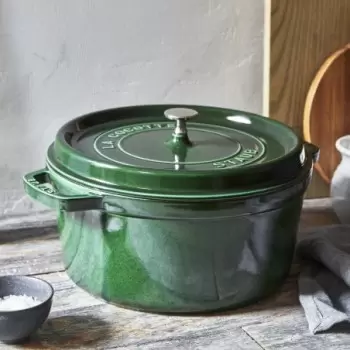 Staub 7-qt Round Dutch Oven - Basil