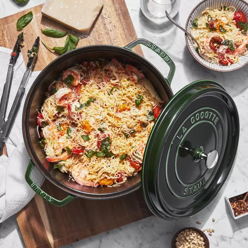 Staub 7-qt Round Dutch Oven - Basil