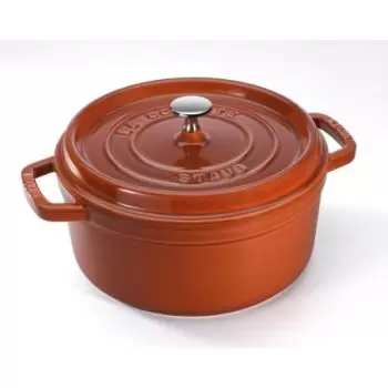 Staub 7-qt Round Dutch Oven - Burnt Orange