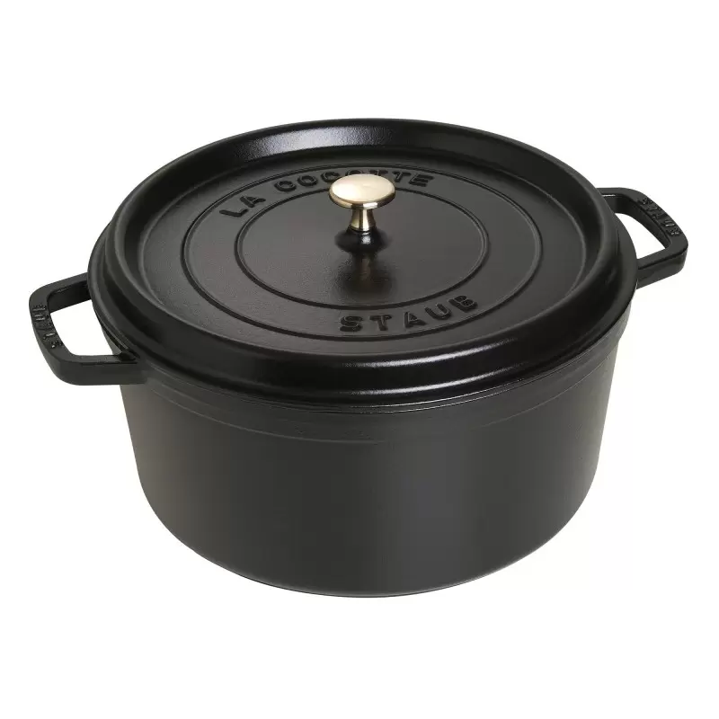 Staub 9-qt Round Dutch Oven - Black