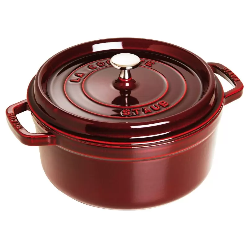 Staub 9-qt Round Dutch Oven - Grenadine