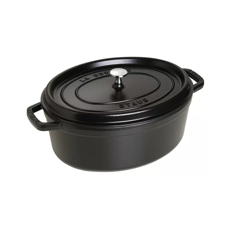 Staub 7-qt Oval Dutch Oven - Black