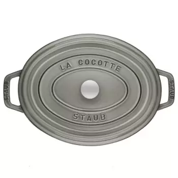 Staub 7-qt Oval Dutch Oven - Graphite Grey