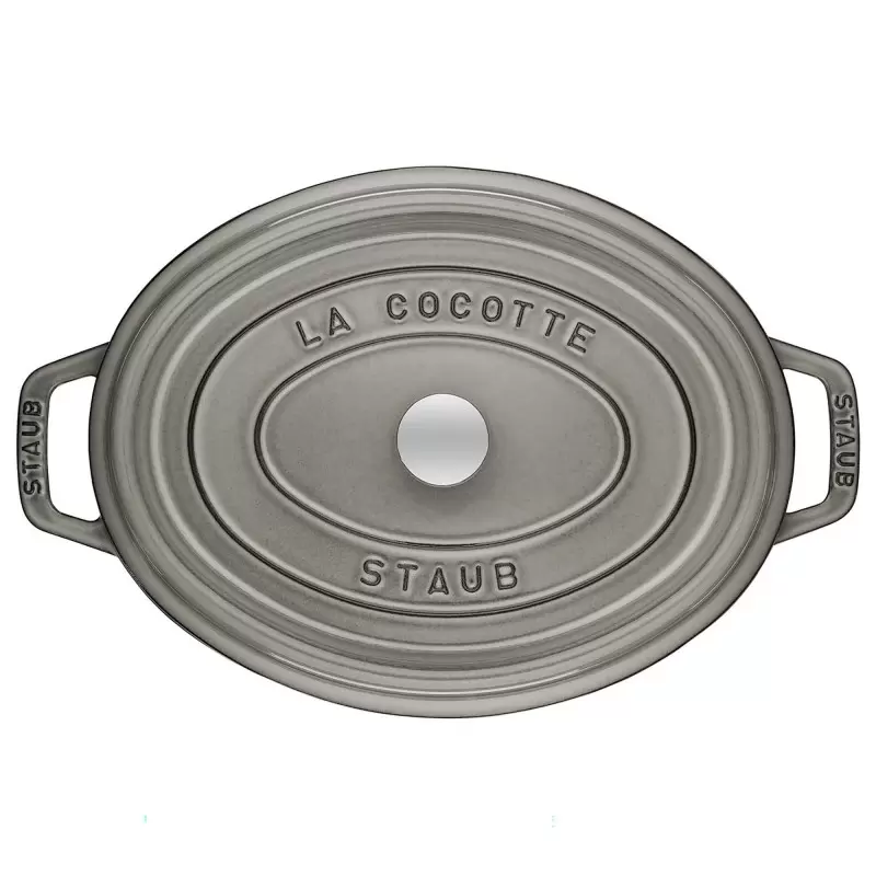 Staub 7-qt Oval Dutch Oven - Graphite Grey