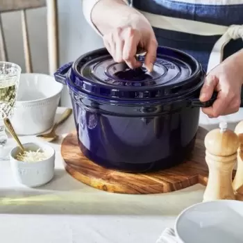 Staub 5.00-qt Tall Dutch Oven - Dark Blue