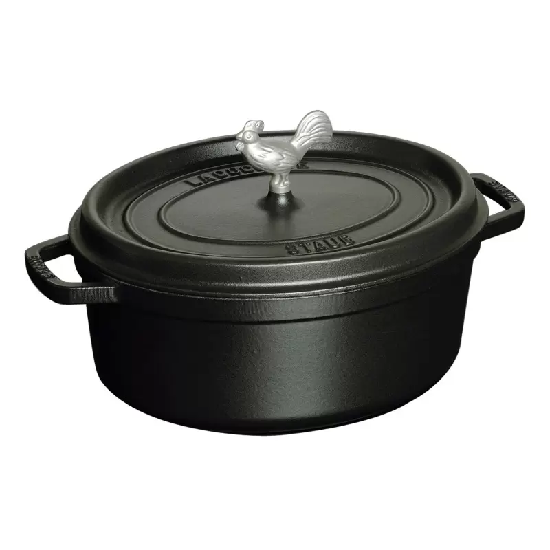 Staub 5.75-qt Coq au Vin Dutch Oven - Black