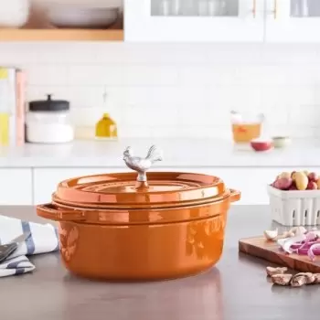 Staub 5.75-qt Coq au Vin Dutch Oven - Burnt Orange