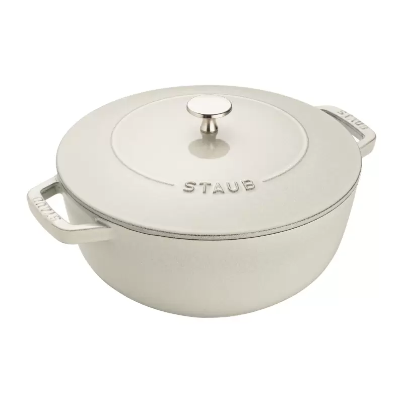 Staub 3.75-qt Essential French Oven - White Truffle