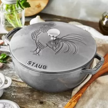 Staub 3.75-qt Essential French Oven Rooster Lid - Graphite Grey