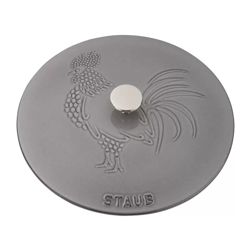 Staub 3.75-qt Essential French Oven Rooster Lid - Graphite Grey