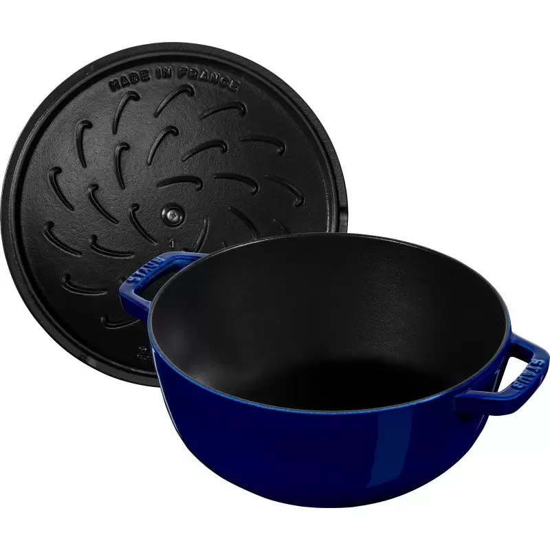 Staub 3.75-qt Essential French Oven Lilly Lid - Dark Blue