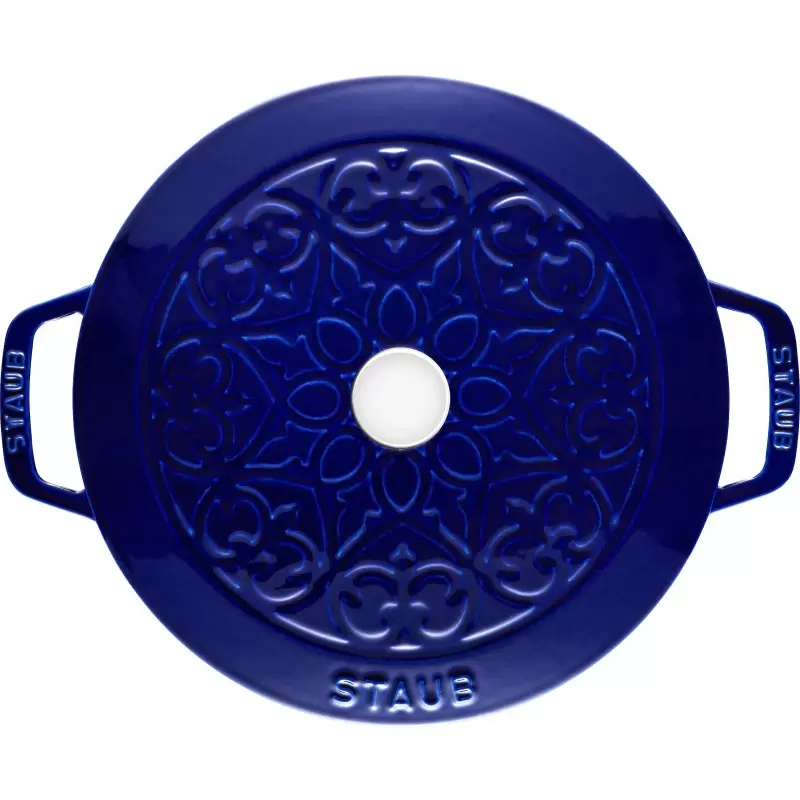 Staub 3.75-qt Essential French Oven Lilly Lid - Dark Blue