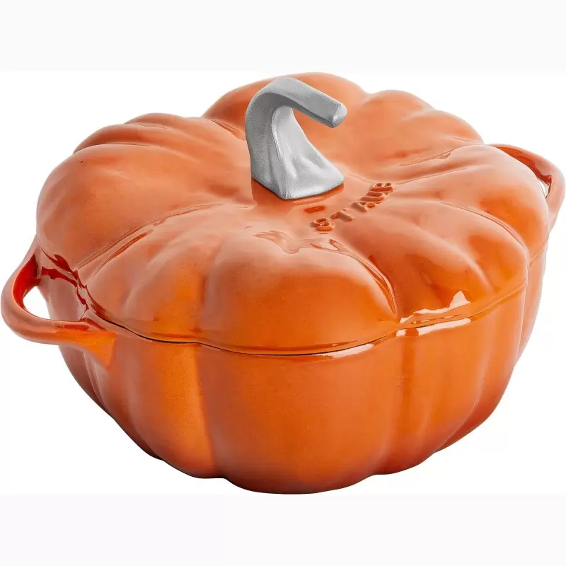 Staub 3.5-qt Pumpkin Dutch Oven - Burnt Orange w/ Stainless Knob