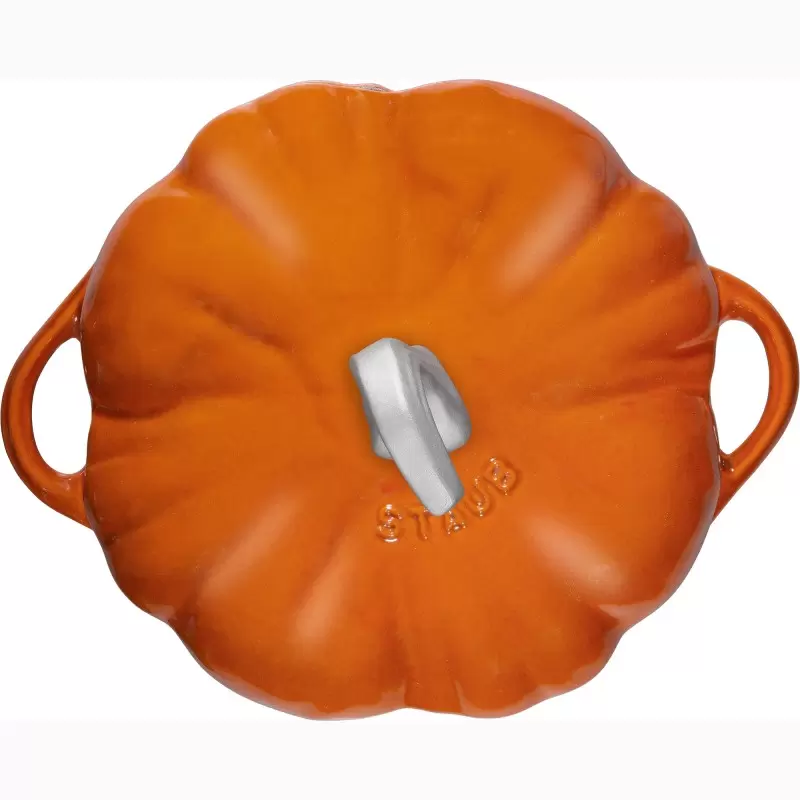 Staub 3.5-qt Pumpkin Dutch Oven - Burnt Orange w/ Stainless Knob