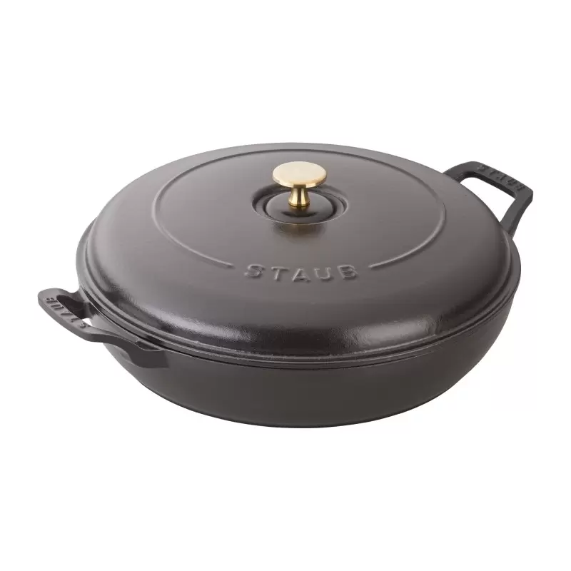 Staub 3.5-qt Braiser - Black