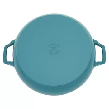 Staub 3.5-qt Braiser with Glass Lid - Turquoise NEW